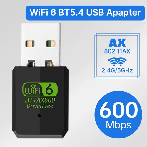 CLES FENVI WIFI 6 AX600 USB WiFi + Bluetooth 5.4 - 2.4 G / 5G