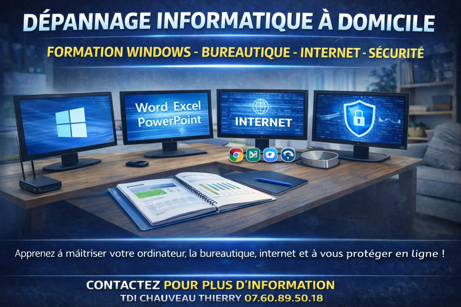 Formation à Distance - Forfait de 1 heure à 10 heure Déduction Fiscal de 50 %