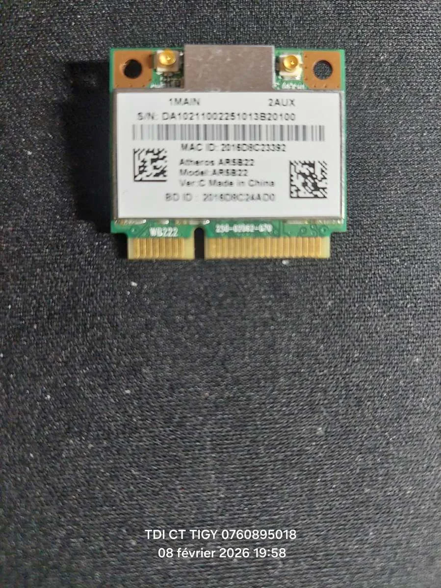 Carte Wi-Fi sans fil Atheros AR5B22-MOBILE - OCCASION