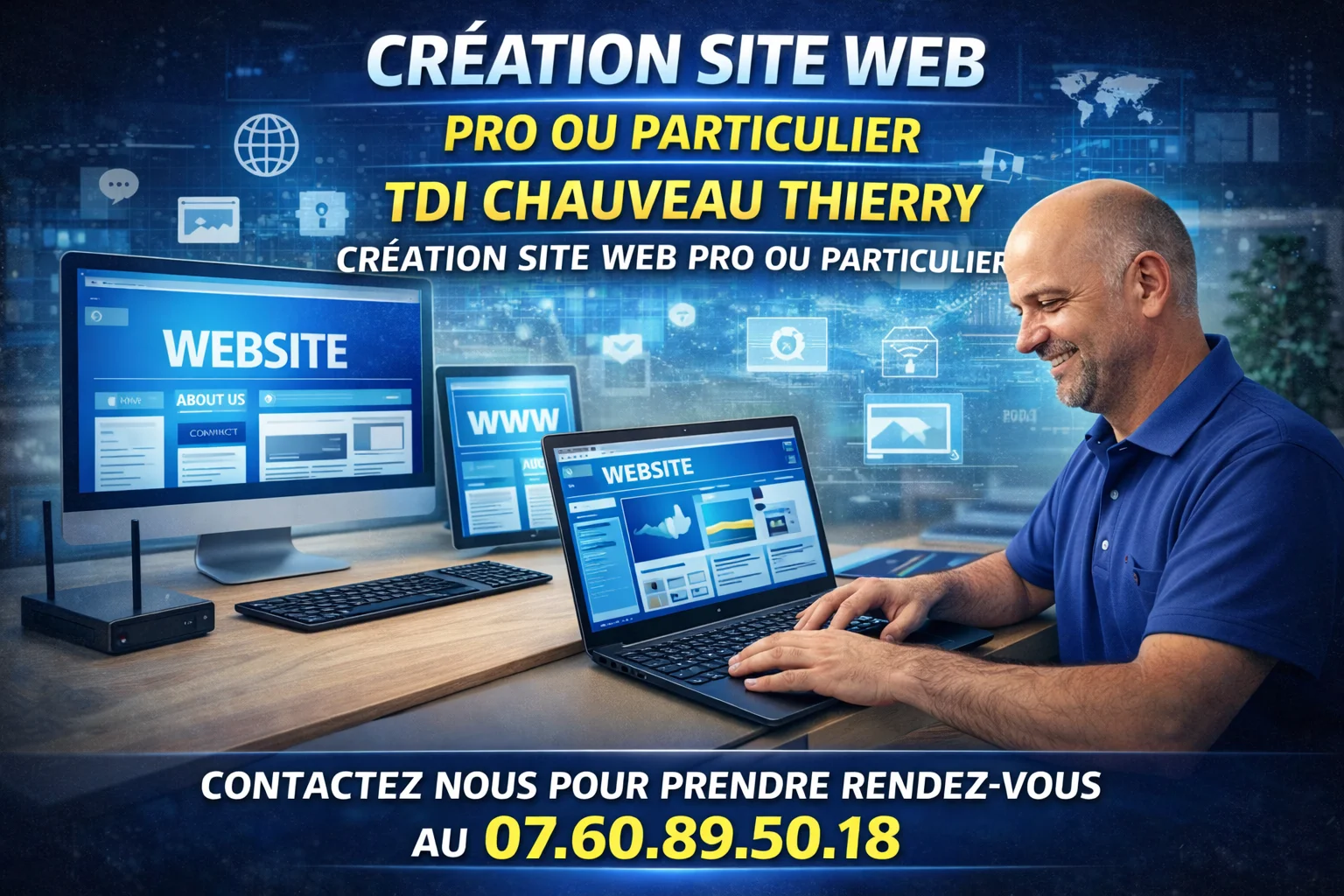 Création Site Web complet * Sur devis exclusivement .